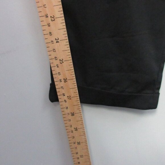 Springfield Pull on Pants Women EU 38 S Black Trousers Casual Zipped Pockets 158 - Picture 7 of 8